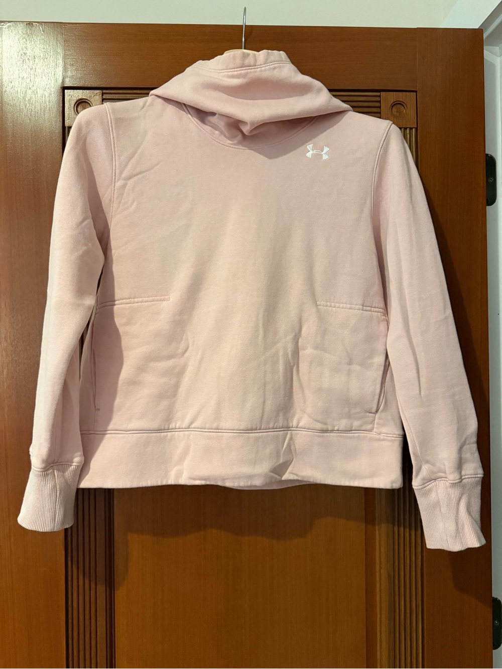 Under Armour Women's Pale Pink Pullover Hoodie Petite